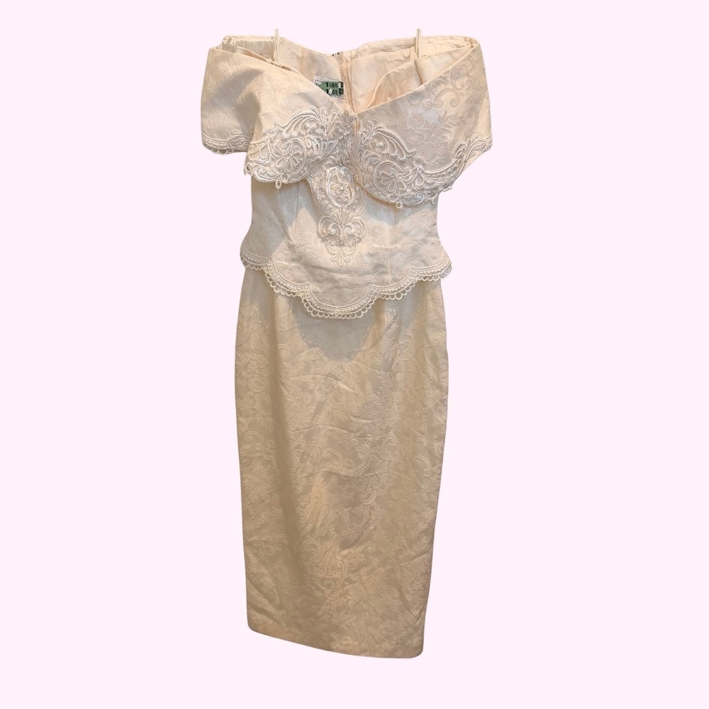VINTAGE JESSICA MCCLINTOCK WEDDING DRESS Made in USA STUNNING BEADED